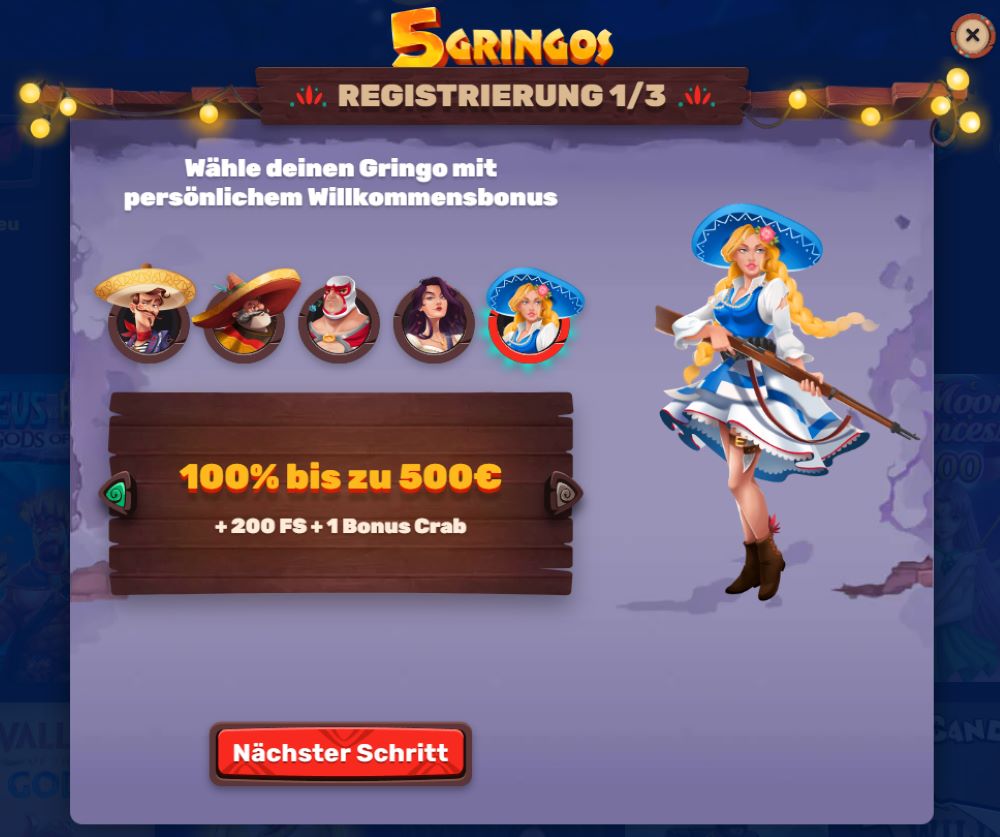 5gringos Casino Anmeldung